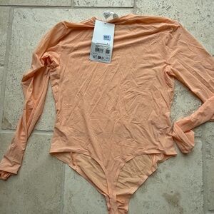 lululemon athletica Coral Long Sleeve Bodysuit